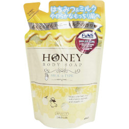 Гель для душа Funs Honey Milk с экстрактом меда и молока Увлажняющий 400 мл