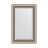 Зеркало с фацетом в багетной раме Evoform состаренное серебро с плетением 70 мм 53х83 см в Москве 