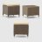 Комплект мебели Ns Rattan Baku коричневый с бежевым 6 предметов в Москве 