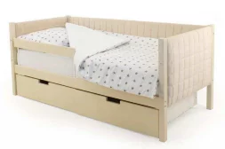 Детская кровать-тахта мягкая Svogen с ящиками и бортиком