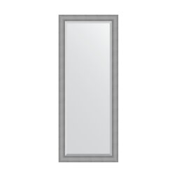 Зеркало напольное с фацетом  в багетной раме Evoform серебряная кольчуга 88 мм 82x202 см