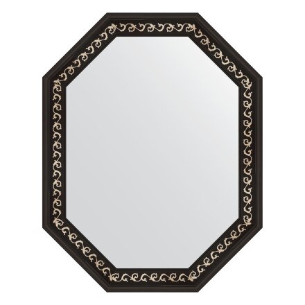 Зеркало в багетной раме Evoform черный ардеко 81 мм 74x94 см в Москве 