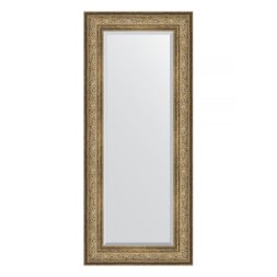 Зеркало с фацетом в багетной раме Evoform виньетка античная бронза 109 мм 60х140 см