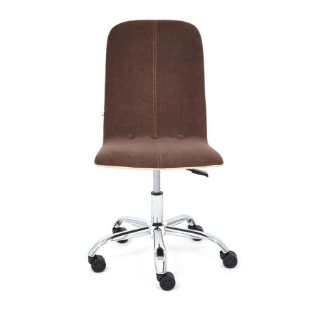 Кресло ТС 47х41х103 см флок, кожзам коричневый/бежевый в Москве 