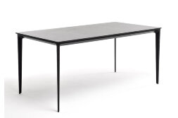 Обеденный стол Малага из HPL 160 серый гранит