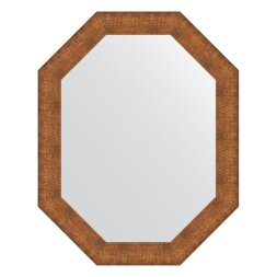 Зеркало в багетной раме Evoform медная кольчуга 88 мм 76x96 см