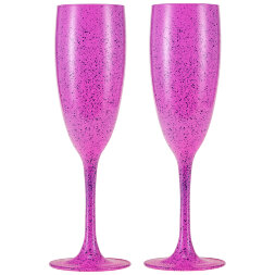 Набор бокалов для шампанского Royal Garden Pink&amp;Turquoise 2 шт 170 мл розовый/бирюзовый
