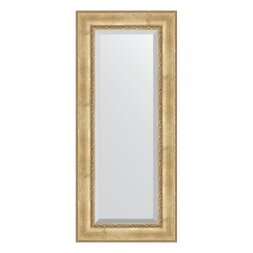 Зеркало с фацетом в багетной раме Evoform состаренное серебро с орнаментом 120 мм 62х142 см
