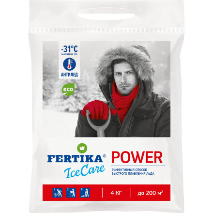 Реагент Фертика IceCare Power для температуры -31°С, 4 кг в Москве 