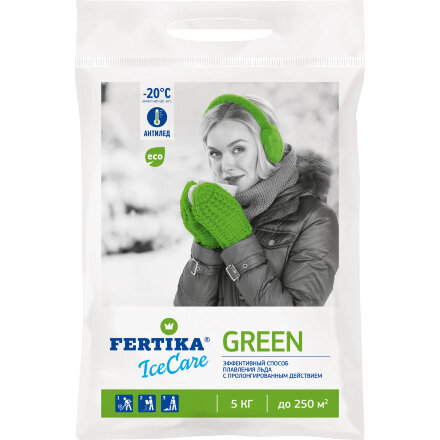 Реагент Фертика IceCare Green для температуры -20°С, 5 кг в Москве 