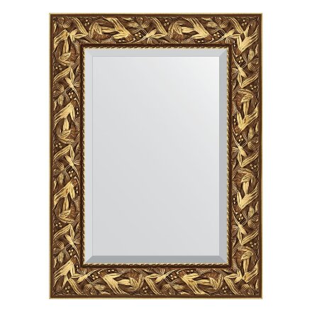 Зеркало с фацетом в багетной раме Evoform византия золото 99 мм 59х79 см в Москве 