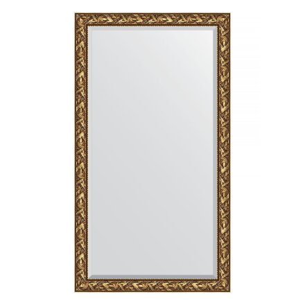 Зеркало напольное с фацетом в багетной раме Evoform византия золото 99 мм 114x203 см в Москве 