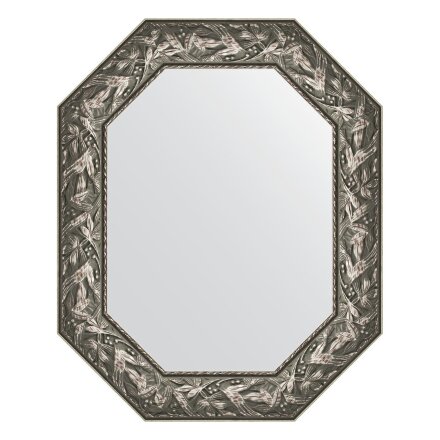 Зеркало в багетной раме Evoform византия серебро 99 мм 63x78 см в Москве 
