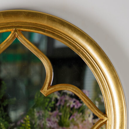 Зеркало Glasar круглое золотистое 60x4x60 см в Москве 