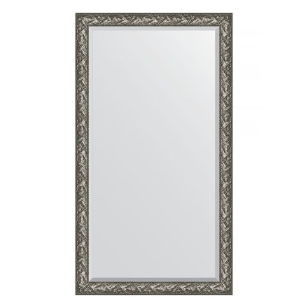 Зеркало напольное с фацетом в багетной раме Evoform византия серебро 99 мм 114x203 см в Москве 