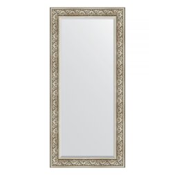 Зеркало с фацетом в багетной раме Evoform барокко серебро 106 мм 80х170 см