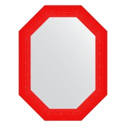 Зеркало в багетной раме Evoform красная волна 89 мм 66x86 см