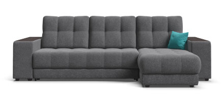 Угловой диван BOSS 3.0 XL рогожка Malmo серый в Москве 