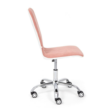 Кресло ТС 47х41х103 см флок, кожзам розовый/белый в Москве 