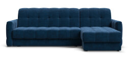 Угловой диван BOSS Sleep 160 велюр Monolit синий