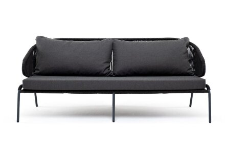 Трехместный диван из роупа Милан темно-серый в Москве 