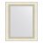 Зеркало в багетной раме Evoform белый с серебром 60 мм 41х51 см в Москве 