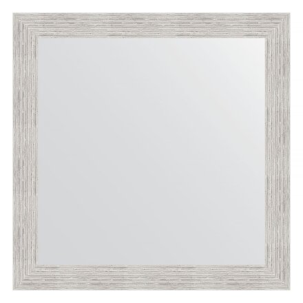 Зеркало в багетной раме Evoform серебряный дождь 70 мм 76х76 см в Москве 