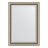 Зеркало с фацетом в багетной раме Evoform состаренное серебро с плетением 70 мм 73х103 см в Москве 