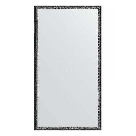 Зеркало в багетной раме Evoform черненое серебро 38 мм 70х130 см в Москве 