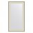 Зеркало в багетной раме Evoform белая кожа с хромом 78 мм 58х108 см в Москве 