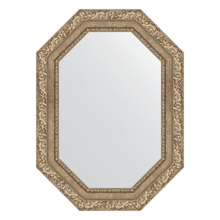 Зеркало в багетной раме Evoform виньетка античное серебро 85 мм 55x75 см в Москве 