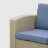 Комплект мебели LF стол+софа 3-х местная+2 кресла+тумбочка серый в Москве 