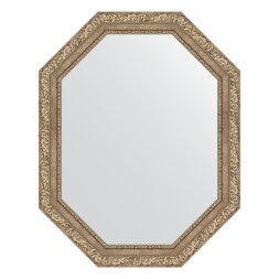 Зеркало в багетной раме Evoform виньетка античное серебро 85 мм 75x95 см