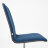 Кресло ТС 47х41х103 см флок, кожзам синий/металлик в Москве 