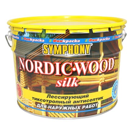Антисептик лессирующий Symphony Nordic Wood Silk 2.7л в Москве 