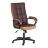 Кресло компьютерное TC искусственная кожа коричневое с бронзовым 61х47х126 см в Москве 
