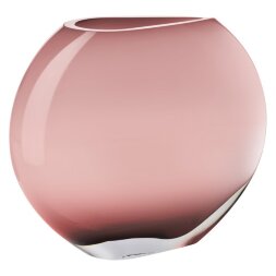 Ваза овальная Krosno Сфера розовая 29 см