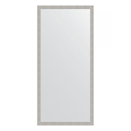 Зеркало в багетной раме Evoform волна алюминий 46 мм 71х151 см в Москве 
