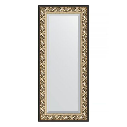 Зеркало с фацетом в багетной раме Evoform барокко золото 106 мм 65х150 см в Москве 
