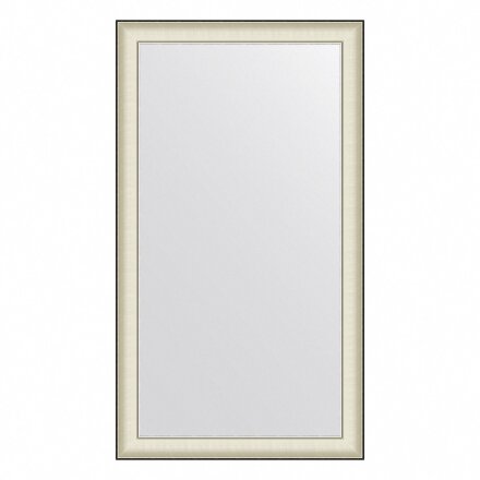 Зеркало в багетной раме Evoform белая кожа с хромом 78 мм 78х138 см в Москве 