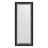 Зеркало с фацетом в багетной раме Evoform черный ардеко 81 мм 65х155 см в Москве 