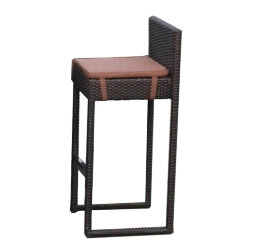 Плетеный барный стул Y390A-W63 Brown Афина