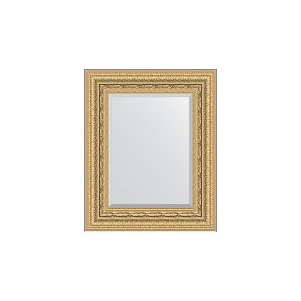 Зеркало с фацетом в багетной раме Evoform сусальное золото 80 мм 45х55 см в Москве 