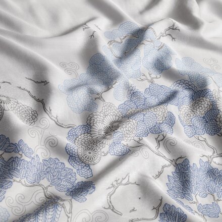 Комплект постельного белья Togas Эрико белый с голубым Полуторный в Москве 