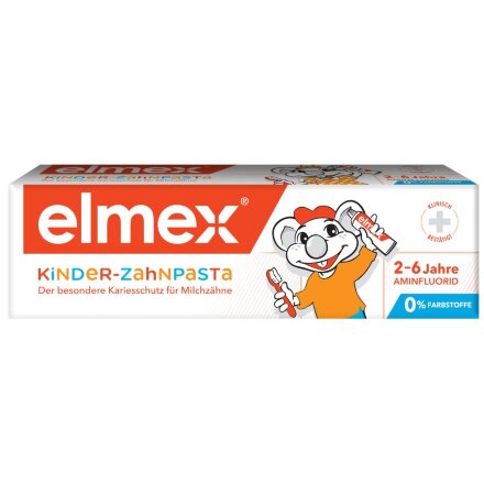 Зубная паста детская Elmex Kids защита от кариеса, для детей от 2 до 6 лет, 50 мл в Москве 