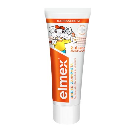 Зубная паста детская Elmex Kids защита от кариеса, для детей от 2 до 6 лет, 50 мл в Москве 