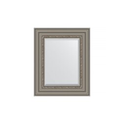 Зеркало с фацетом в багетной раме Evoform римское серебро 88 мм 46х56 см