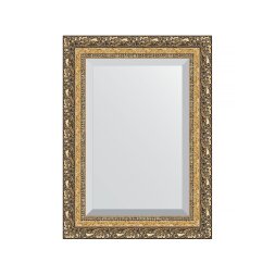 Зеркало с фацетом в багетной раме Evoform виньетка бронзовая 85 мм 55х75 см