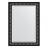 Зеркало с фацетом в багетной раме Evoform черный ардеко 81 мм 75х105 см в Москве 