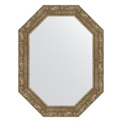 Зеркало в багетной раме Evoform виньетка античная латунь 85 мм 65x85 см